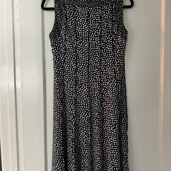 Perceptions New York dress, black w/white polka dots size M slimming style - Picture 3 of 4